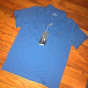 Vineyard vines boys blue polo
